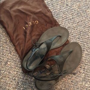 Gucci rubber sandals